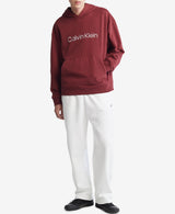 Calvin Klein Mens Standard Logo Terry Hoodie Sweatshirt