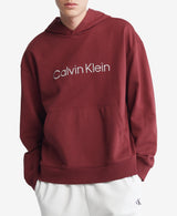 Calvin Klein Mens Standard Logo Terry Hoodie Sweatshirt