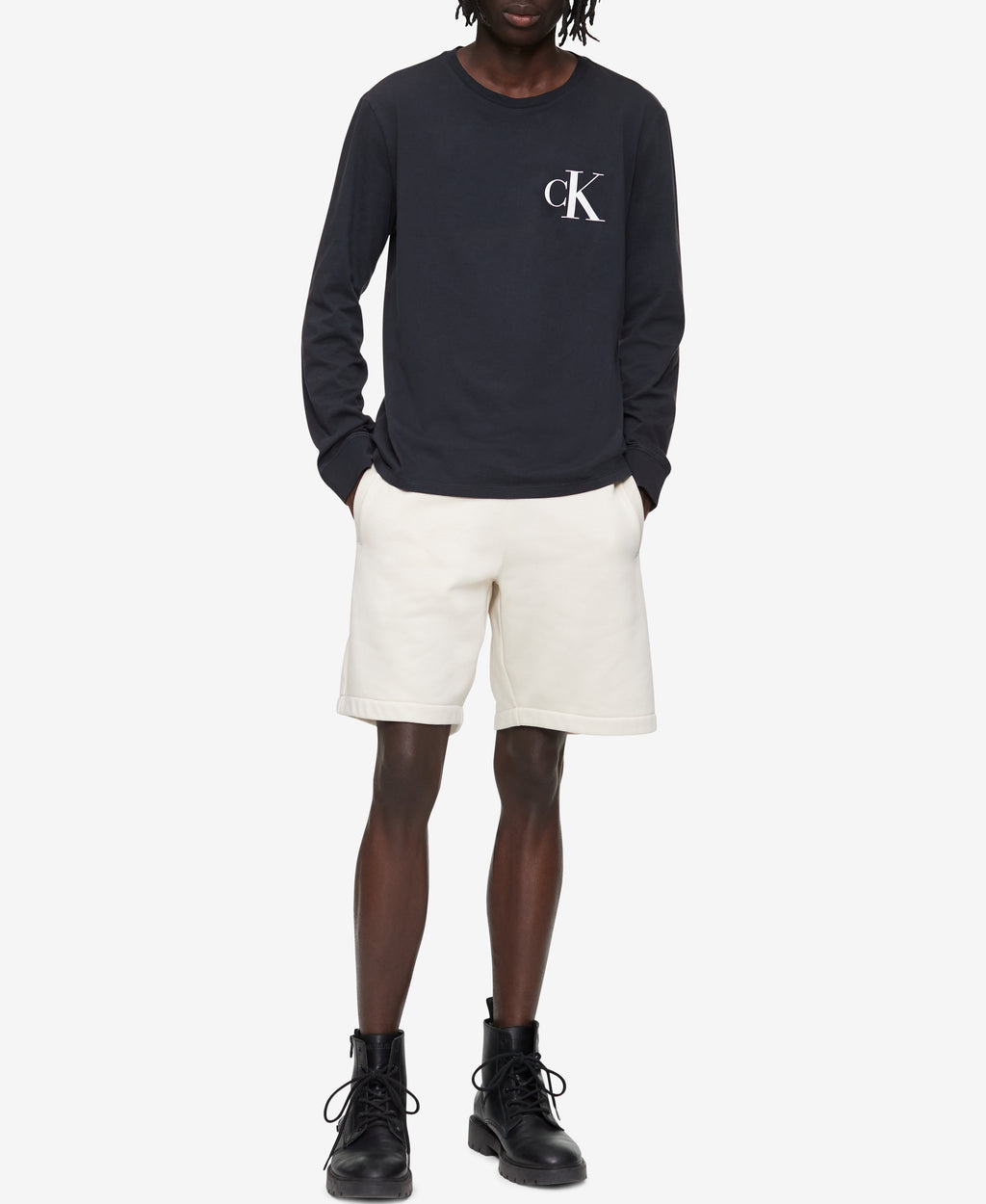 Calvin Klein Mens Bold Monogram Long Sleeve T-Shirt – ShopCGX