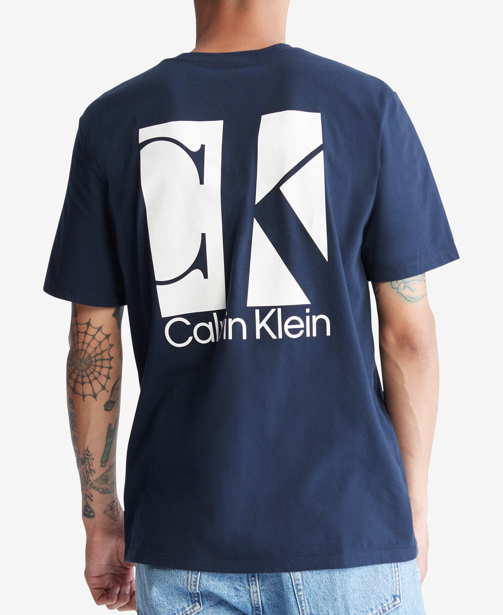 Calvin Klein Mens Boxed Monogram Logo Short Sleeve T-Shirt
