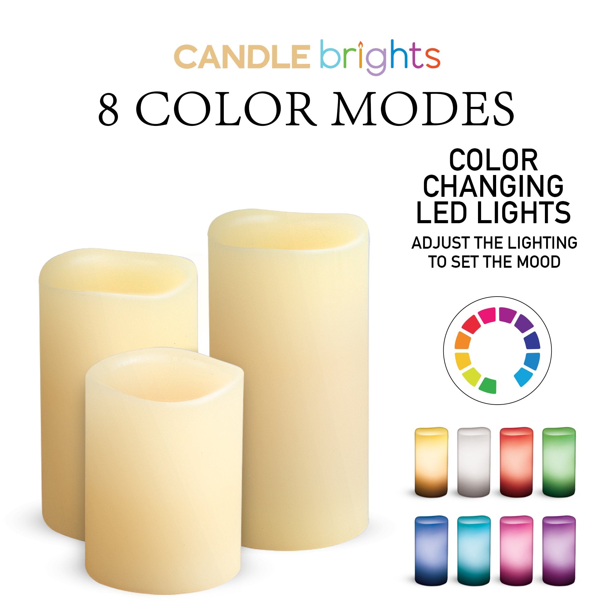 Bell + Howell Candle Brights Flameless Candles - 3 Pack