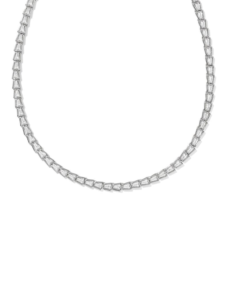 Kendra Scott Bella Silver Tennis Necklace – ShopCGX