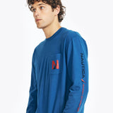 Nautica Mens Graphic Long Sleeve T-Shirt