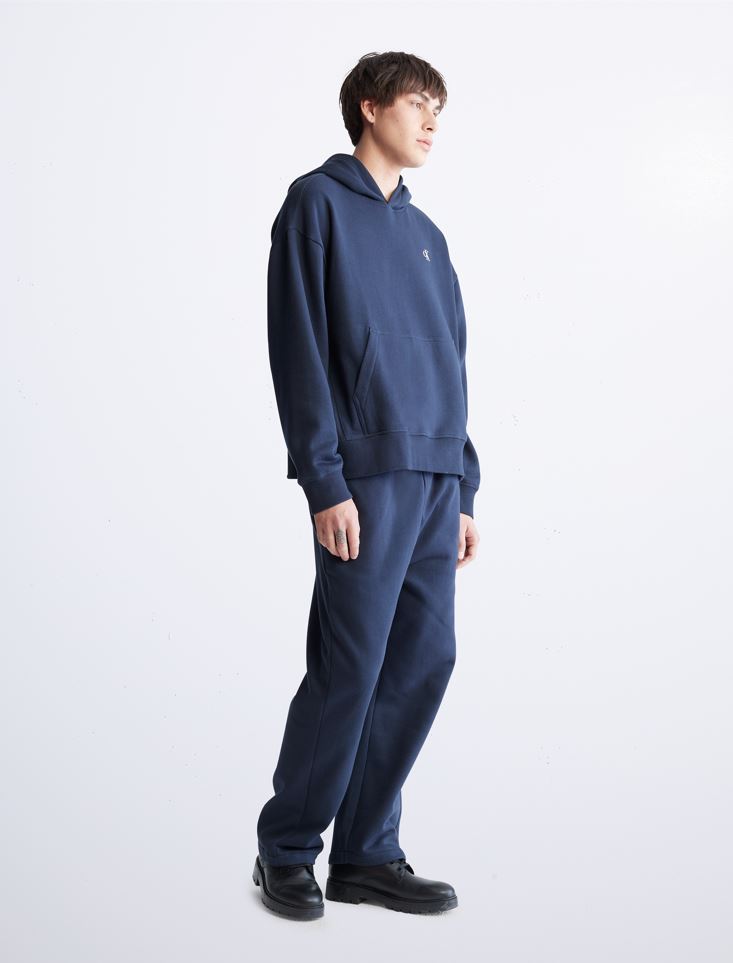 Calvin Klein Mens Archive Fleece Pullover Hoodie