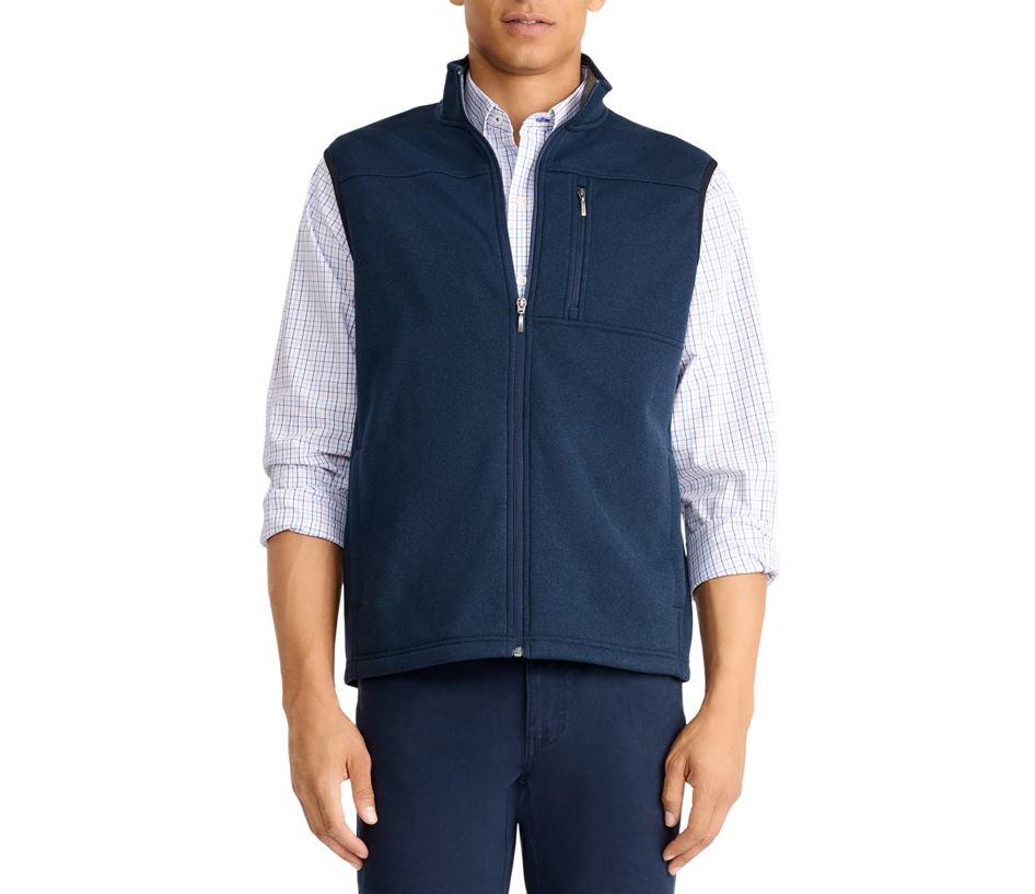 【SEE SEE】FLEECE VEST NAVY XXL 美品 Fleece Vest - Navy Blue - Multipure