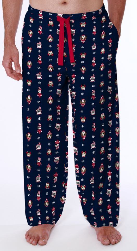 IZOD Mens Varsity Lite Touch Holiday Fleece Sleep Pants
