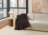 UGG Jennis Throw Blanket - Burnt Cedar Tipped W/ Oyster