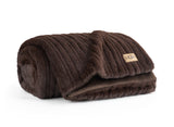 UGG Jennis Throw Blanket - Burnt Cedar Tipped W/ Oyster