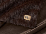 UGG Jennis Throw Blanket - Burnt Cedar Tipped W/ Oyster