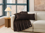 UGG Jennis Throw Blanket - Burnt Cedar Tipped W/ Oyster