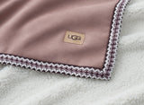 UGG Kirkwood UGGBraid Throw Blanket - Rosewood