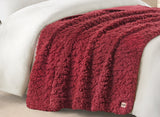 UGG Shira Textured Throw Blanket - Coffee Berry