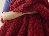 UGG Shira Textured Throw Blanket - Coffee Berry