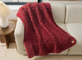 UGG Shira Textured Throw Blanket - Coffee Berry