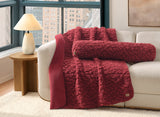UGG Shira Textured Throw Blanket - Coffee Berry