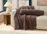 UGG Shira Textured Throw Blanket - Allspice