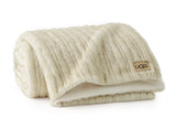 UGG Jennis Throw Blanket - Mustard Seed Tipped W/ Snow
