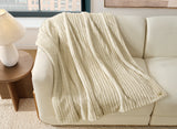 UGG Jennis Throw Blanket - Mustard Seed Tipped W/ Snow