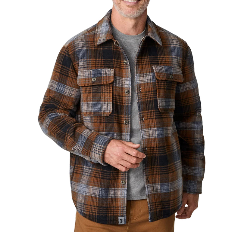 Free Country Mens Chill Out Fleece Shirt Jacket