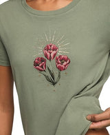 Lucky Brand Flower Brunch Classic Crew Short Sleeve T-Shirt