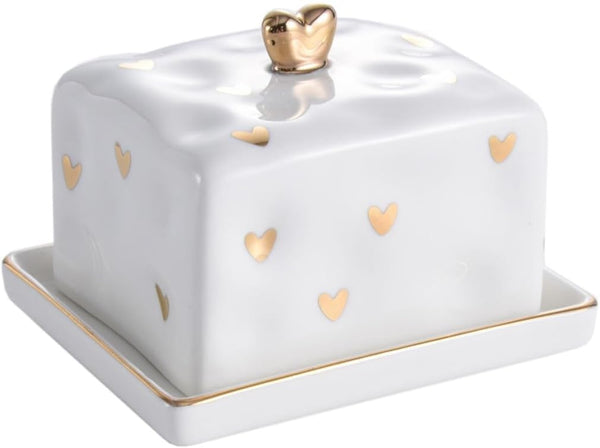 Pampa Bay Heart to Heart Covered Butter Dish