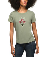 Lucky Brand Flower Brunch Classic Crew Short Sleeve T-Shirt