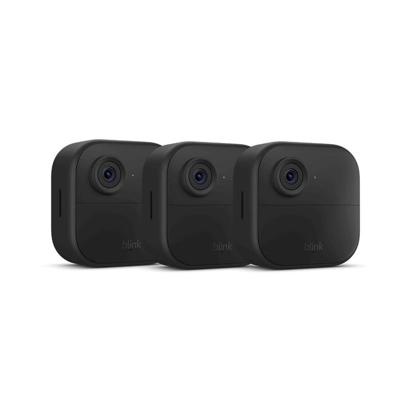 3-Pack Blink Outdoor 4th Gen Add-On Cameras - 1080p WiFi, Weatherproof, Battery Powered