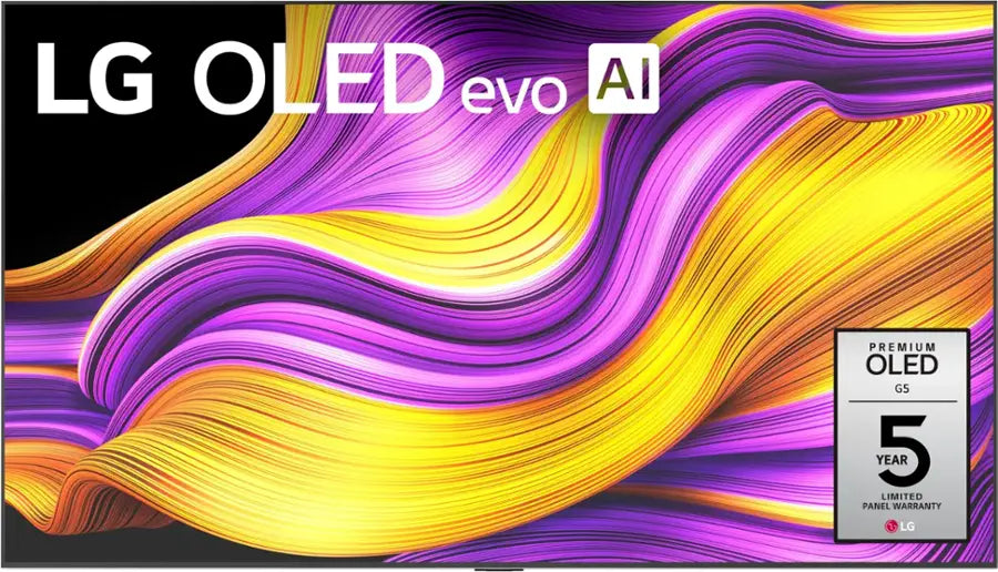 LG 77" Class G5 Series OLED evo AI 4K UHD Smart webOS TV with One Wall Design