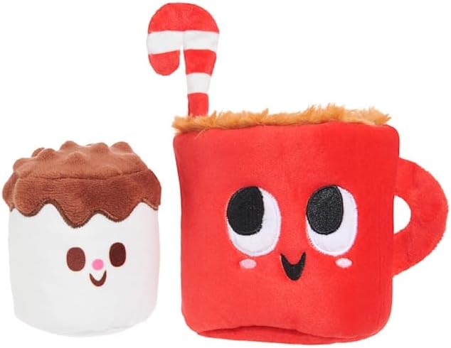 BARK Marshal & Coco Cocoa Mug Marshmallow Plush Dog Toy - Small/Medium