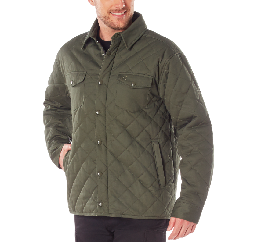 Rothco Mens Diamond Quilted Cotton Jacket - Size 2XL