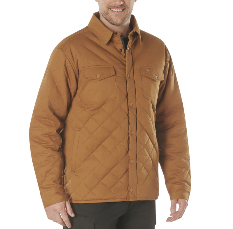 Rothco Mens Diamond Quilted Cotton Jacket - Size 3XL