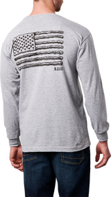 5.11 Mens Sticks USA Flag Long Sleeve T- Shirt