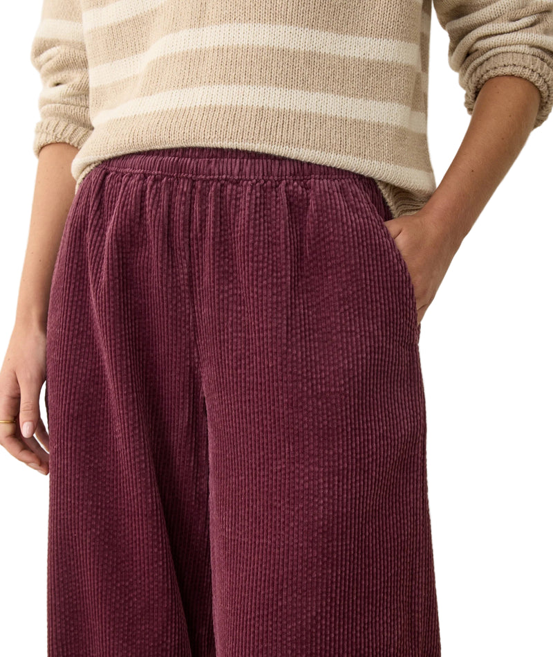 Marine Layer Womens Allison Corduroy Trouser Pants