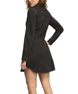 Lucky Brand Womens Denim Fitted Shirt Dress