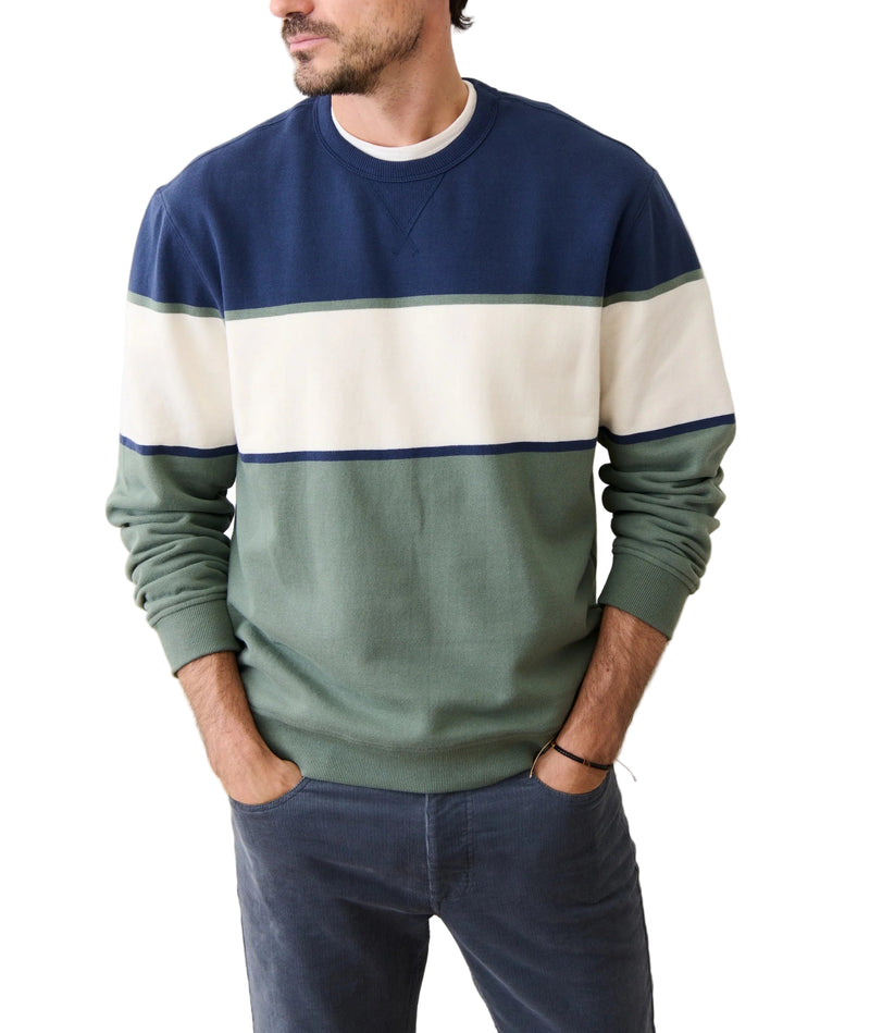 Marine Layer Mens Cloud 9 Fleece Relaxed Crewneck Sweater