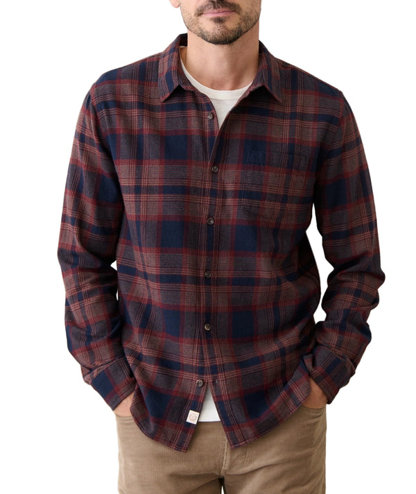 Marine Layer Mens Tahoe Flannel Long Sleeve Shirt