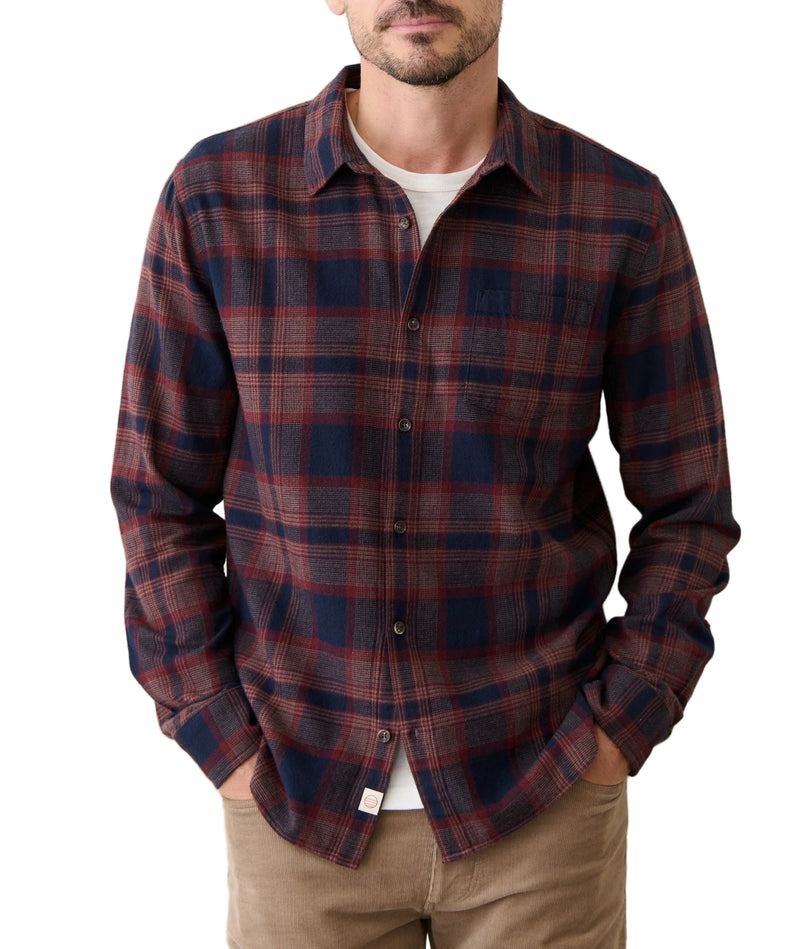 Marine Layer Mens Tahoe Flannel Long Sleeve Shirt
