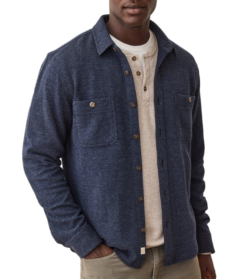 Marine Layer Mens Pacifica Stretch Twill Overshirt