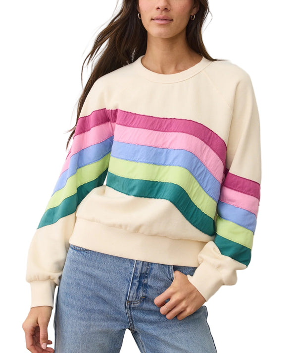 Marine Layer Womens Cloud 9 Fleece Crewneck Sweater