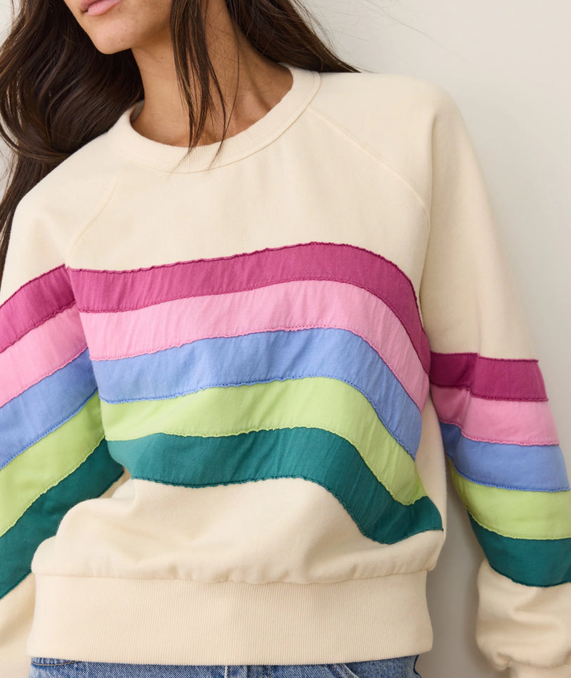 Marine Layer Womens Cloud 9 Fleece Crewneck Sweater