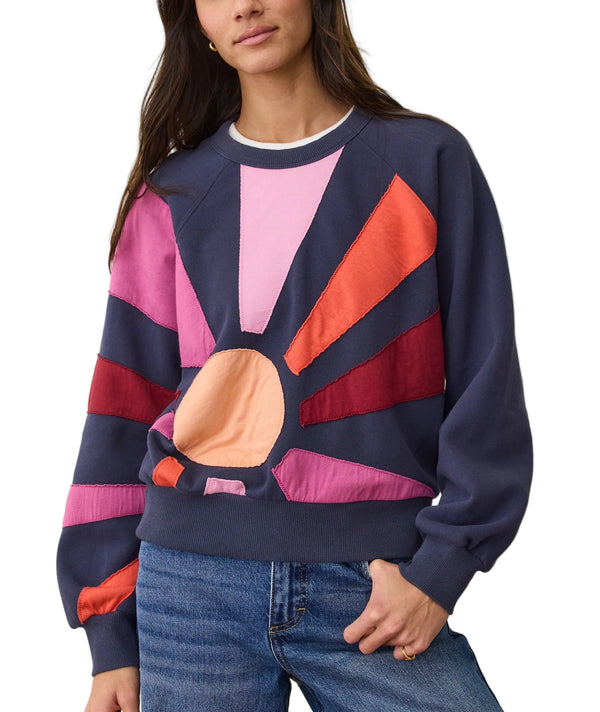 Marine Layer Womens Cloud 9 Fleece Crewneck Sweater