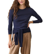 Marine Layer Womens Lexi Rib Sun-In Crew Long Sleeve T-Shirt