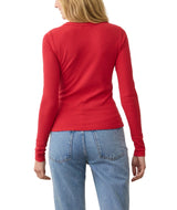 Marine Layer Womens Lexi Rib Sun-In Crew Long Sleeve T-Shirt