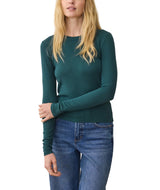 Marine Layer Womens Lexi Rib Sun-In Crew Long Sleeve T-Shirt
