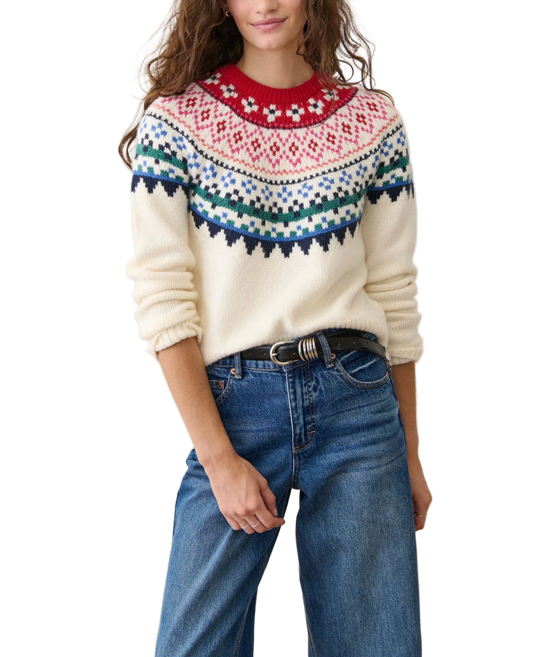 Marine Layer Womens Fiorella Crewneck Sweater