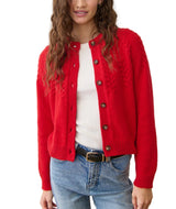 Marine Layer Womens Everly Cable Knit Cardigan