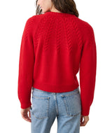 Marine Layer Womens Everly Cable Knit Cardigan