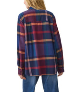 Marine Layer Womens Jane Relaxed Cotton Long Sleeve Shirt