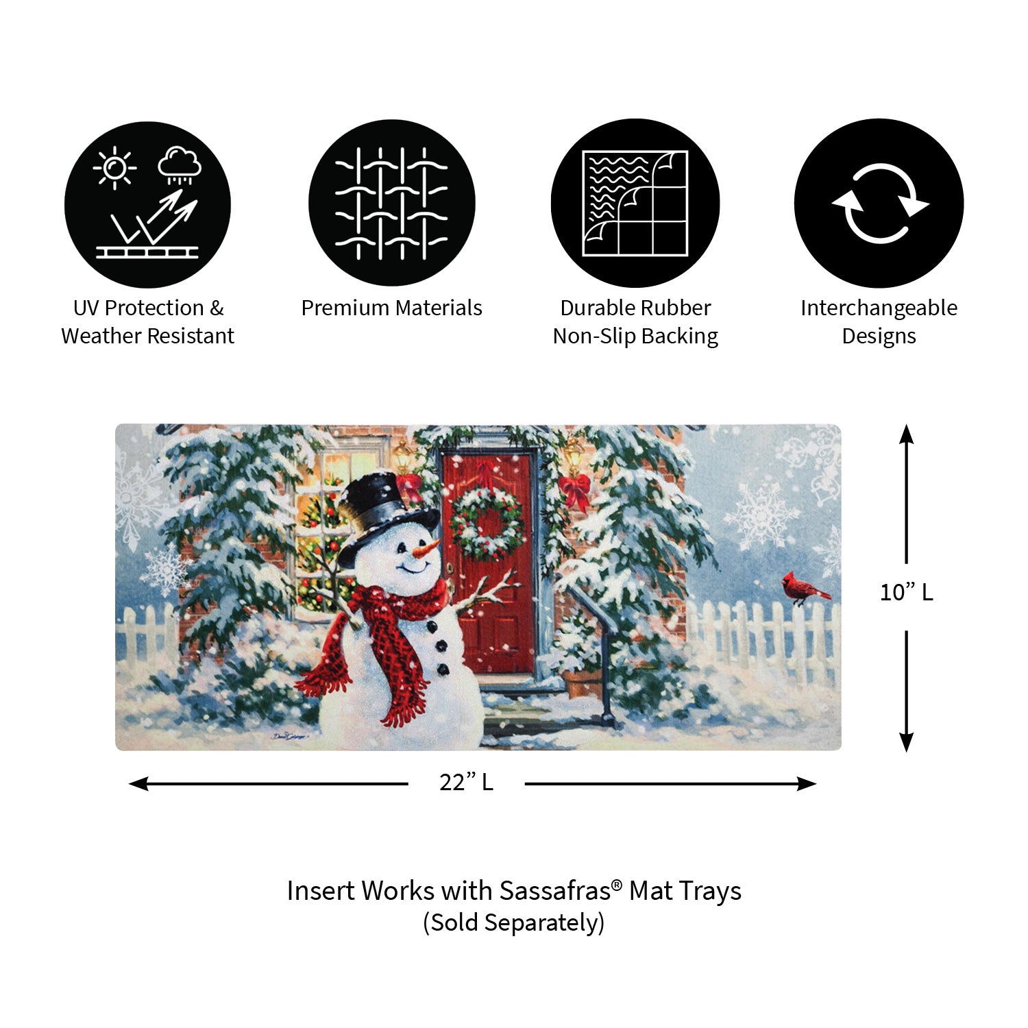Evergreen Snow Place Like Home Sassafras Switch Mat