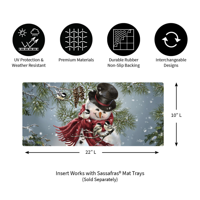 Evergreen Snowman Snuggles Sassafras Switch Mat